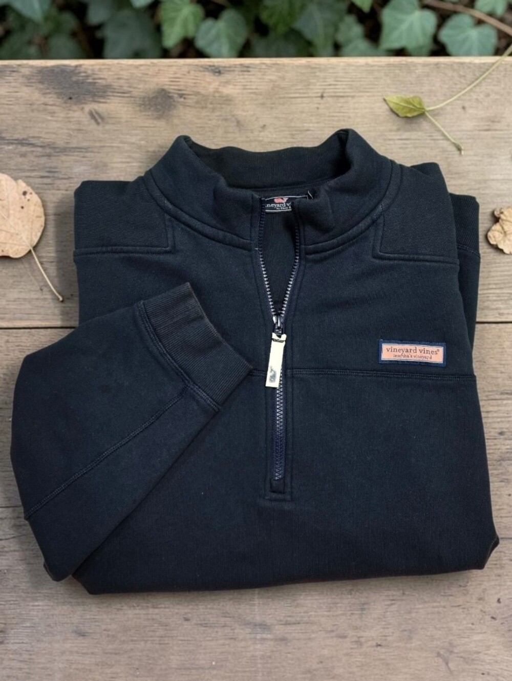 Vineyard Vines Martha's Vineyard Heavy Weight 100% Cotton 1\4 Zip Pullover sz2XL